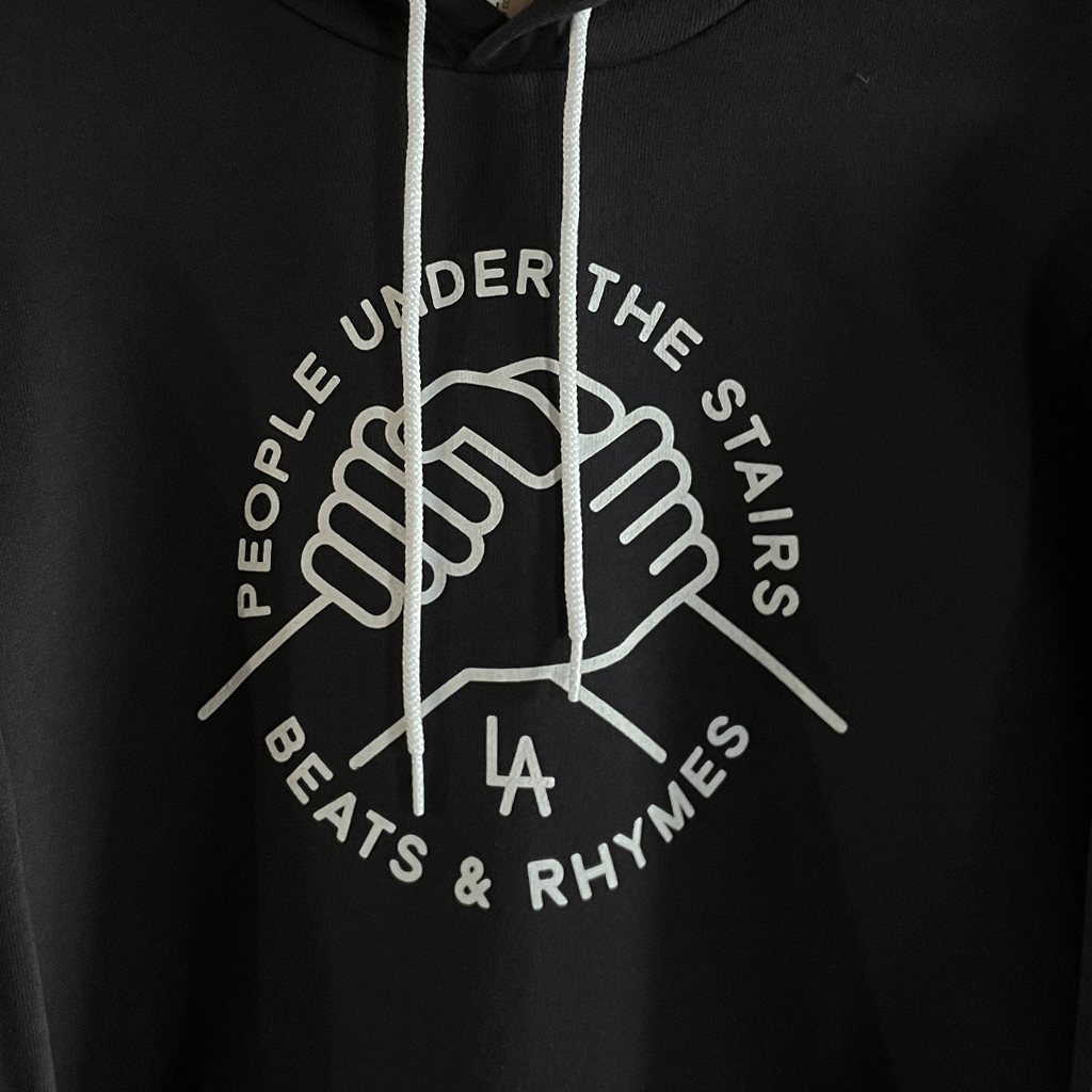 Handshake Vintage Black Hoodie