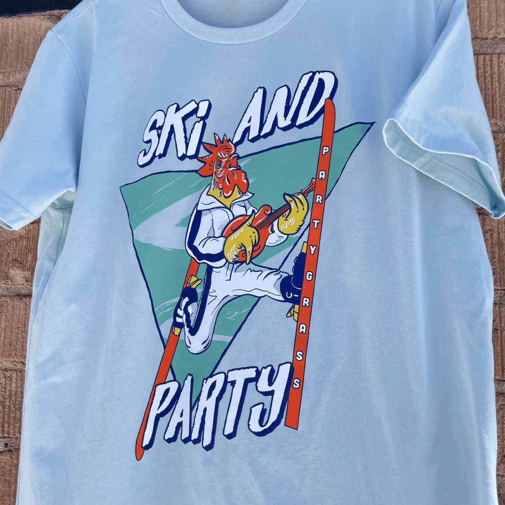 Ski & Party Blue T-Shirt