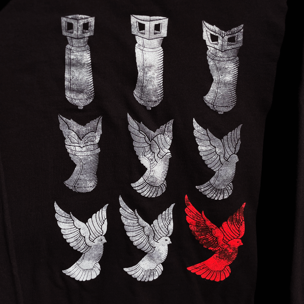 The Resignation – Peace Not Bombs Black Zip Hoodie