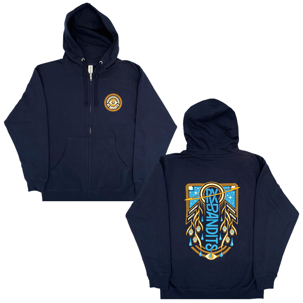 Symphonia Spatium Zip Up Navy Hoodie