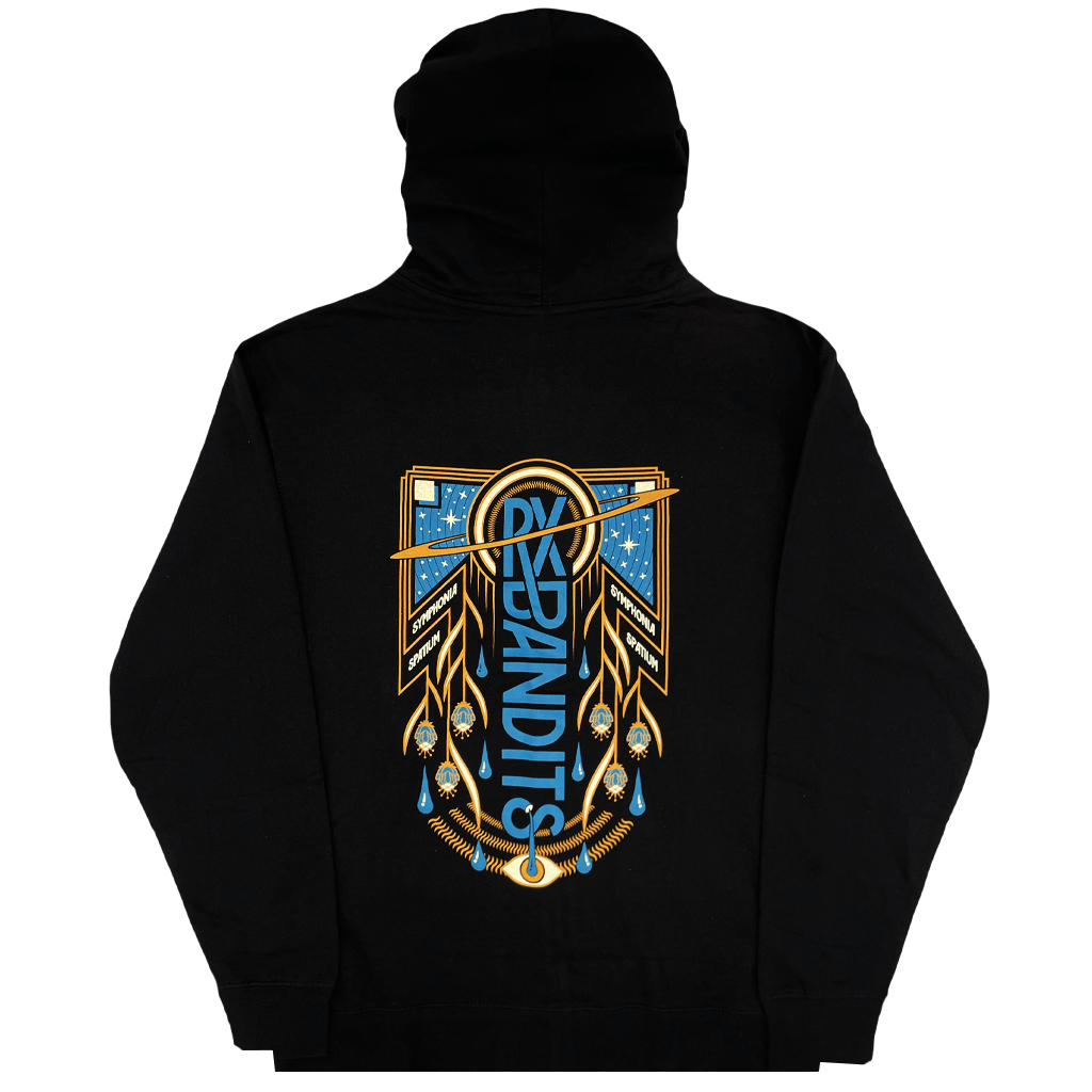 Symphonia Spatium Zip Up Black Hoodie