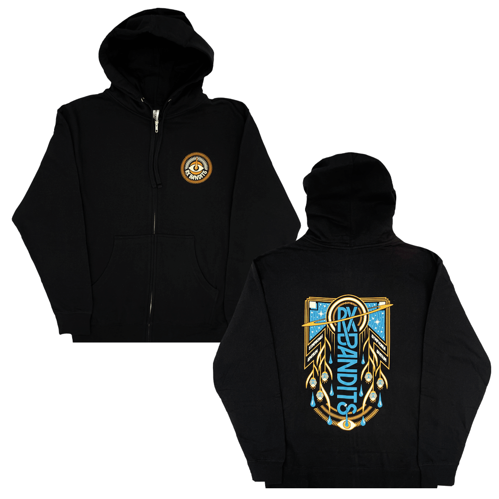 Symphonia Spatium Zip Up Black Hoodie