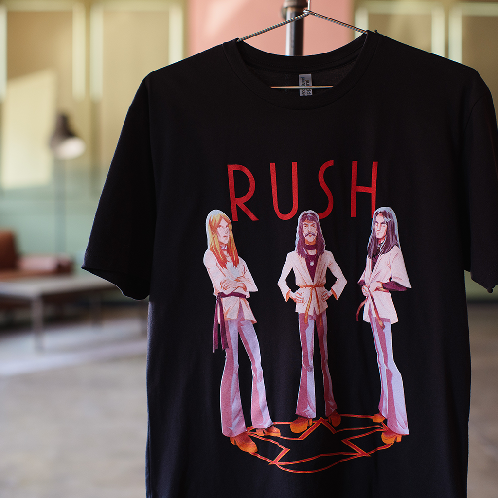 Official 2112-Themed Rush Tour History Tee