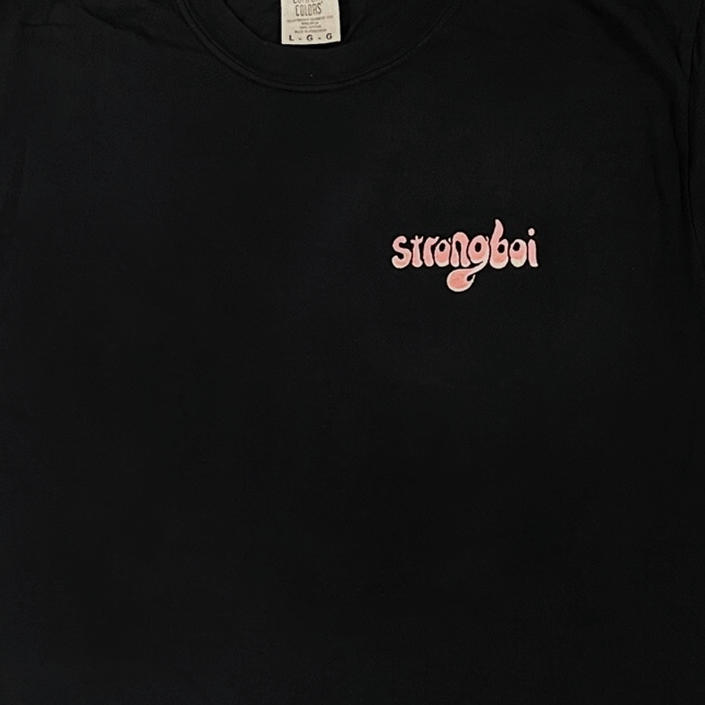 Black Embroidered T-Shirt
