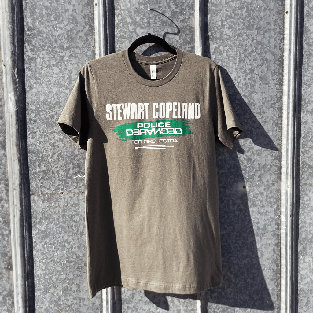 Police Deranged Drummer Green T-Shirt