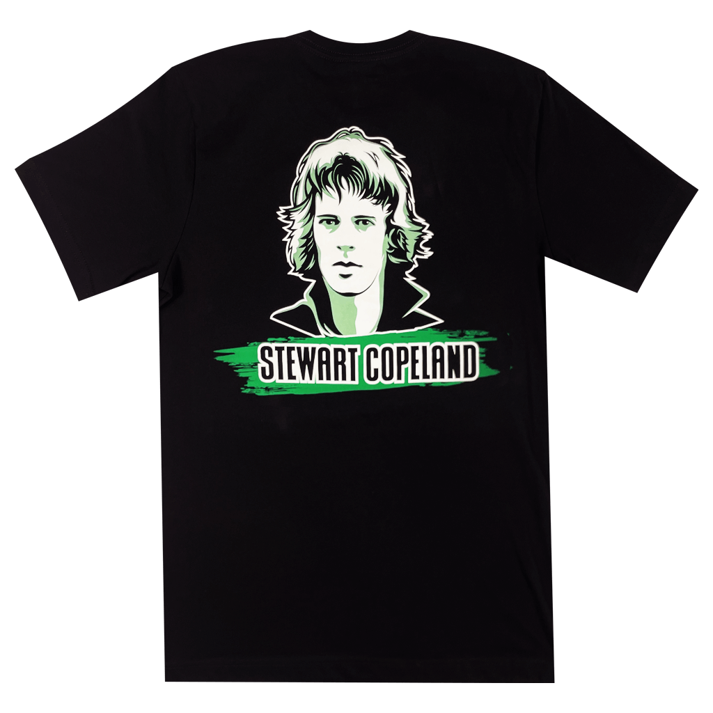 Police Deranged Face Black T-Shirt