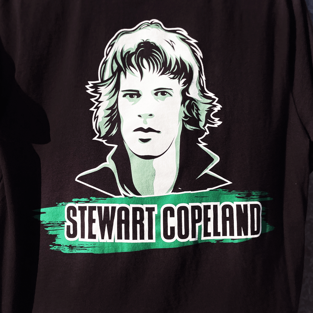 Police Deranged Face Black T-Shirt