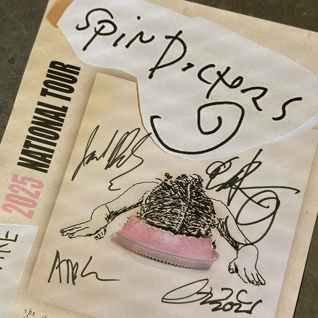 Autographed Face Full of Cake 2025 Tour Poster