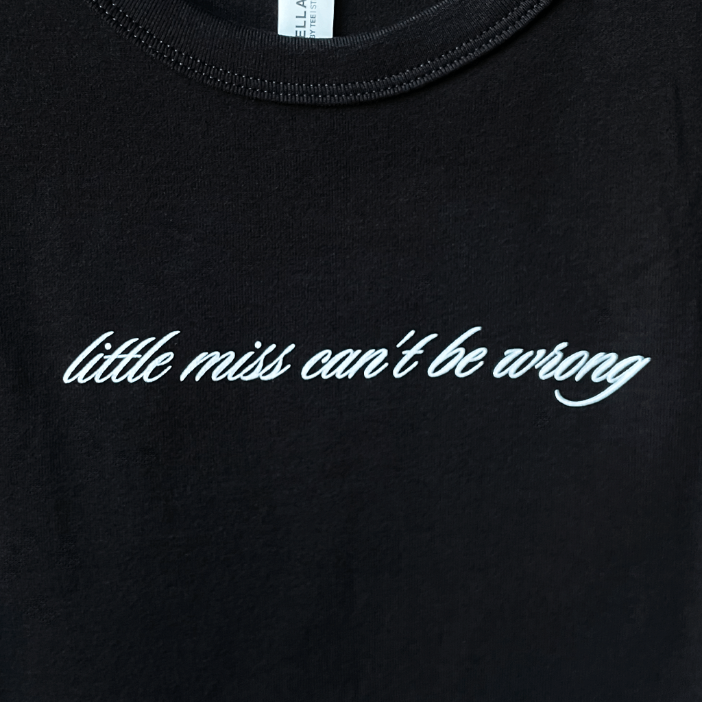 Little Miss Women's Muscle Crop Tank