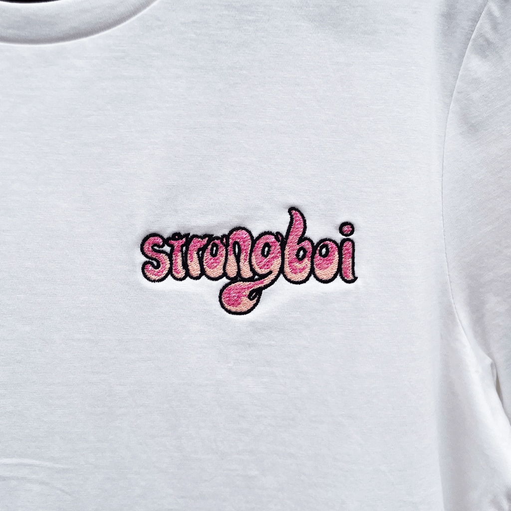White Embroidered T-Shirt