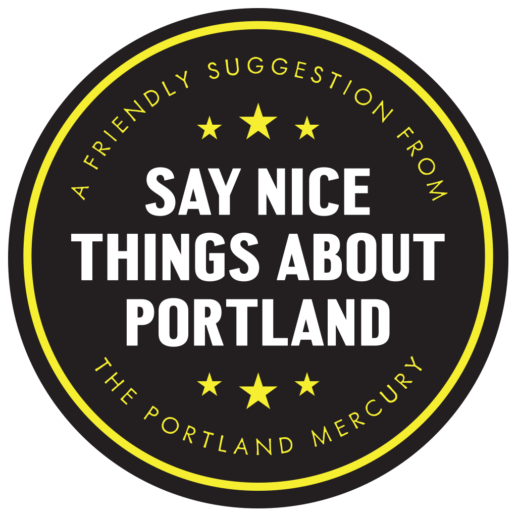 Say Nice Things About Portland Circle Stickers