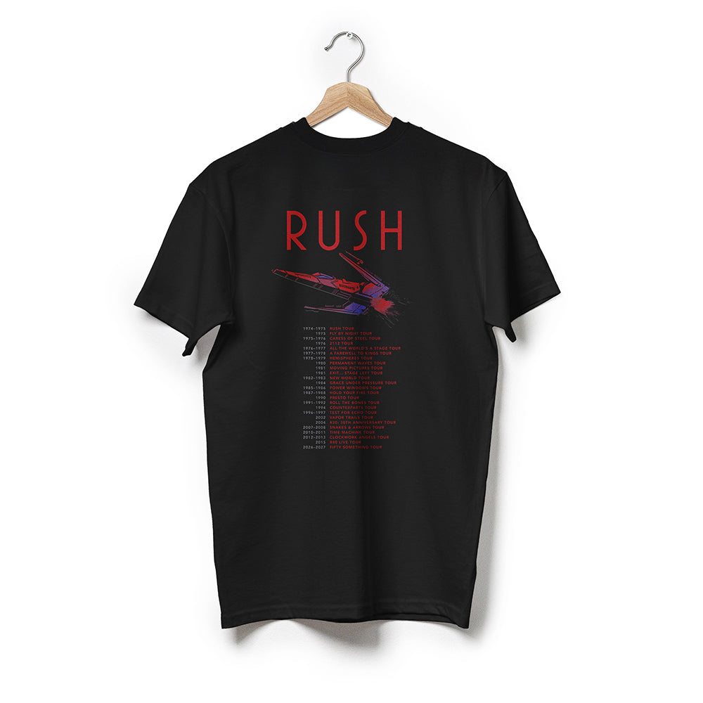 Official 2112-Themed Rush Tour History Tee
