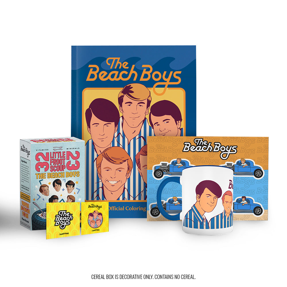 All Summer Long Bundle (Ltd Edition): The Beach Boys Official Coloring Book + Decorative Cereal Box + Enamel Pins + Enamel Mug + Sticker Sheet