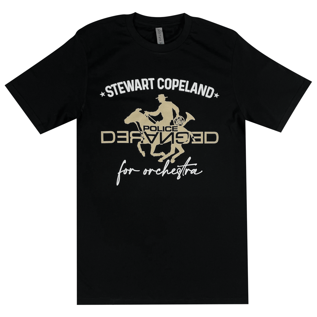 Police Deranged Black T-Shirt