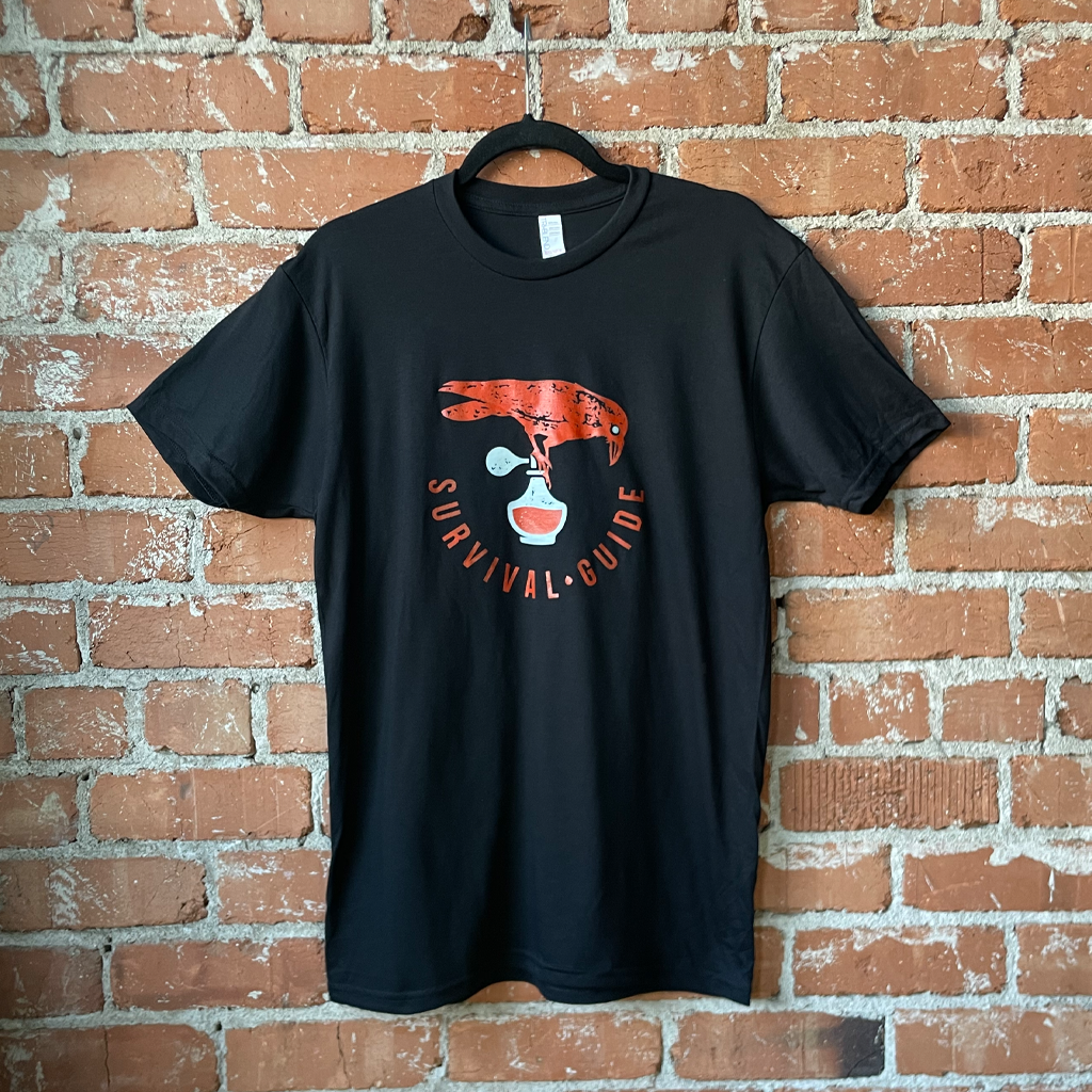 Survival Guide Crow Black T-Shirt