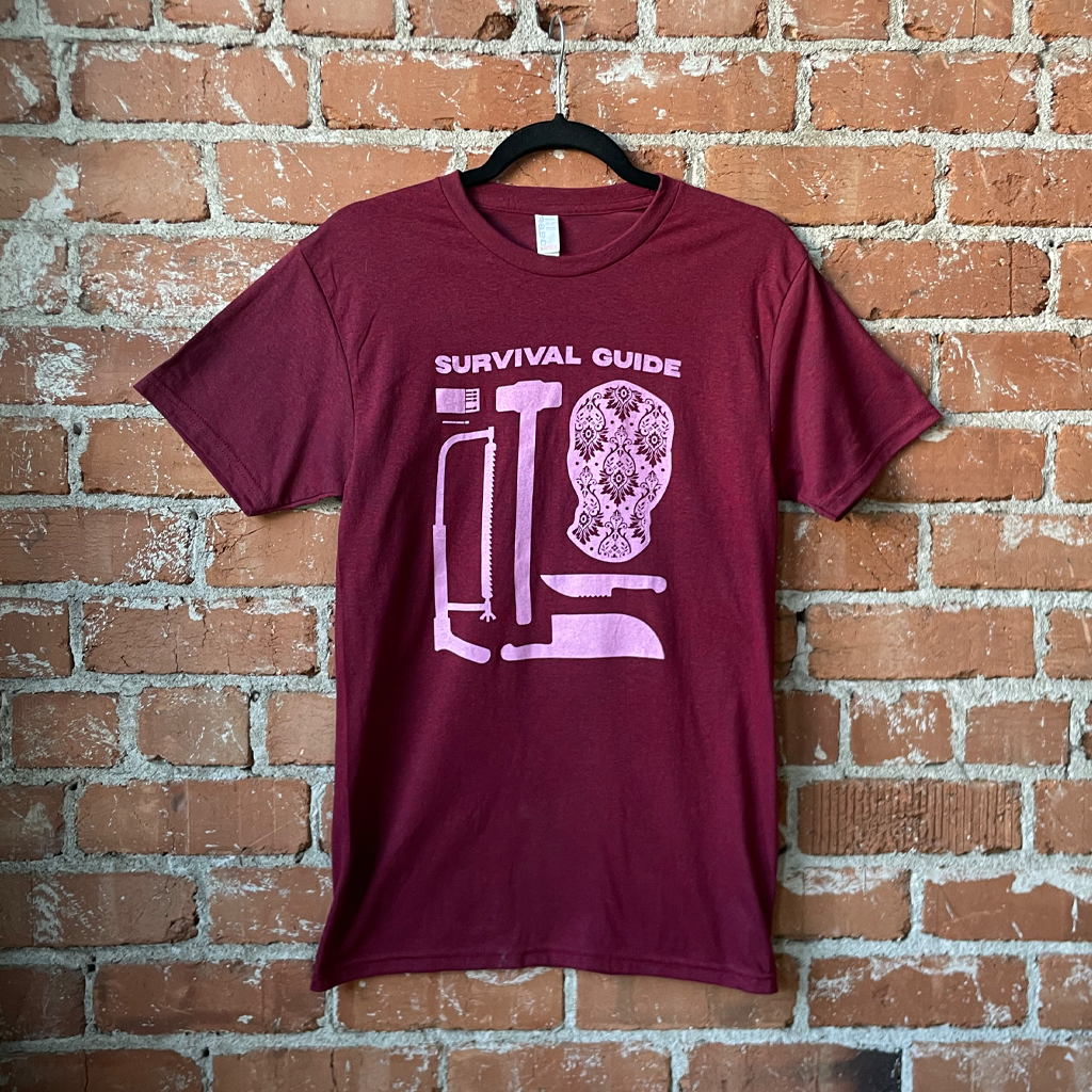 Survival Guide Tools Cranberry T-Shirt
