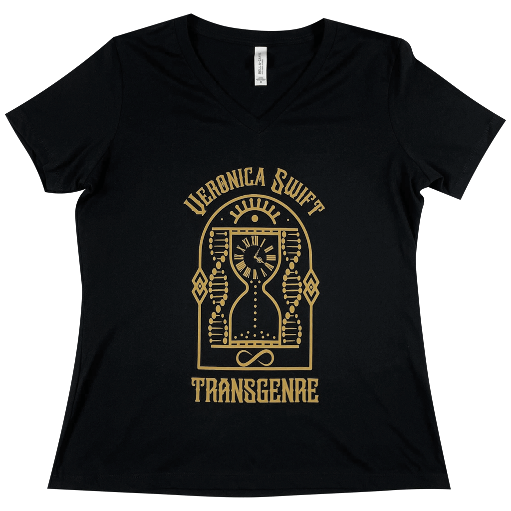 Transgenre Womens Black V-Neck