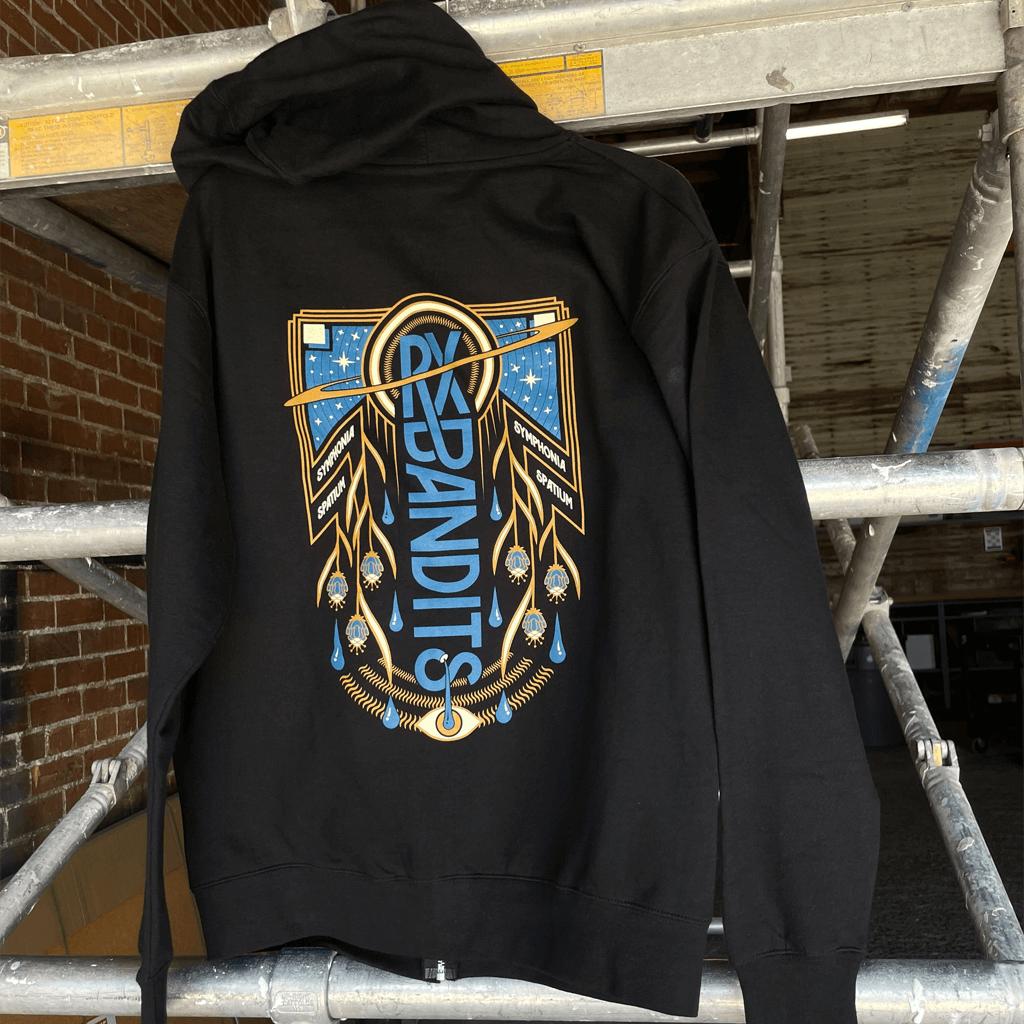 Symphonia Spatium Zip Up Black Hoodie