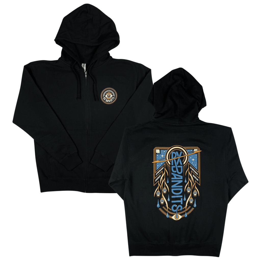 Symphonia Spatium Zip Up Black Hoodie