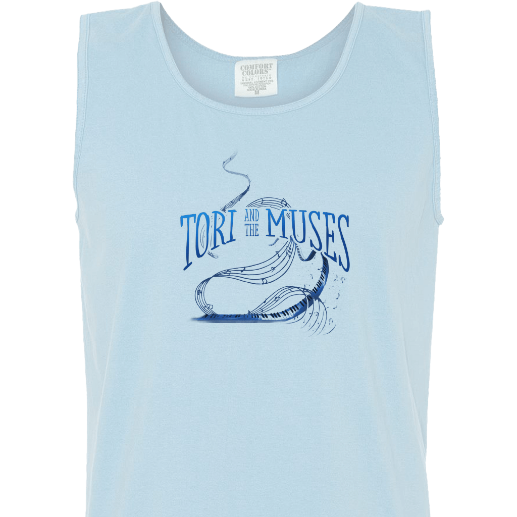 Tori and the Muses Blue Tank Top