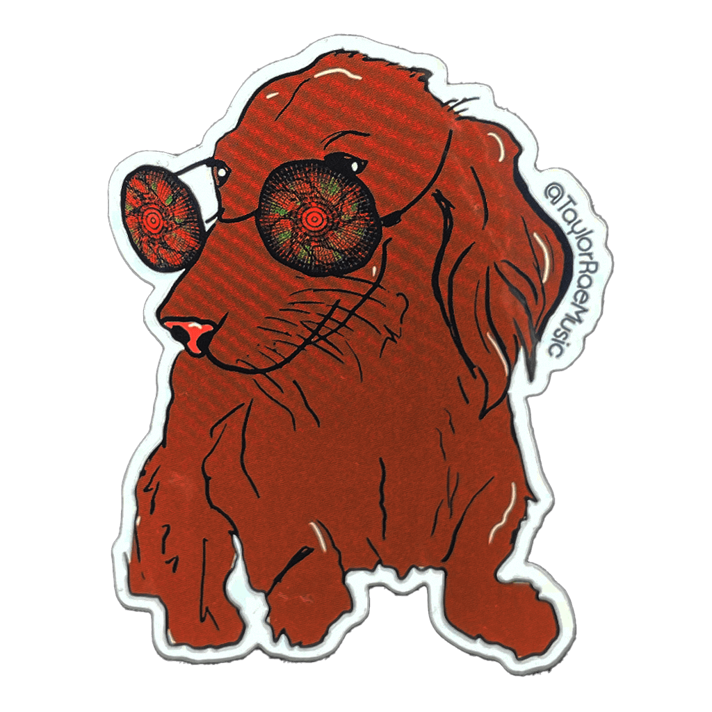 Trippy Dog Sticker