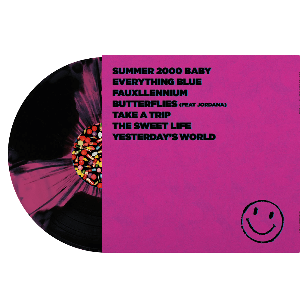 TV Girl + George Clanton - Fauxllennium - 12" Pink/Black Splatter Vinyl