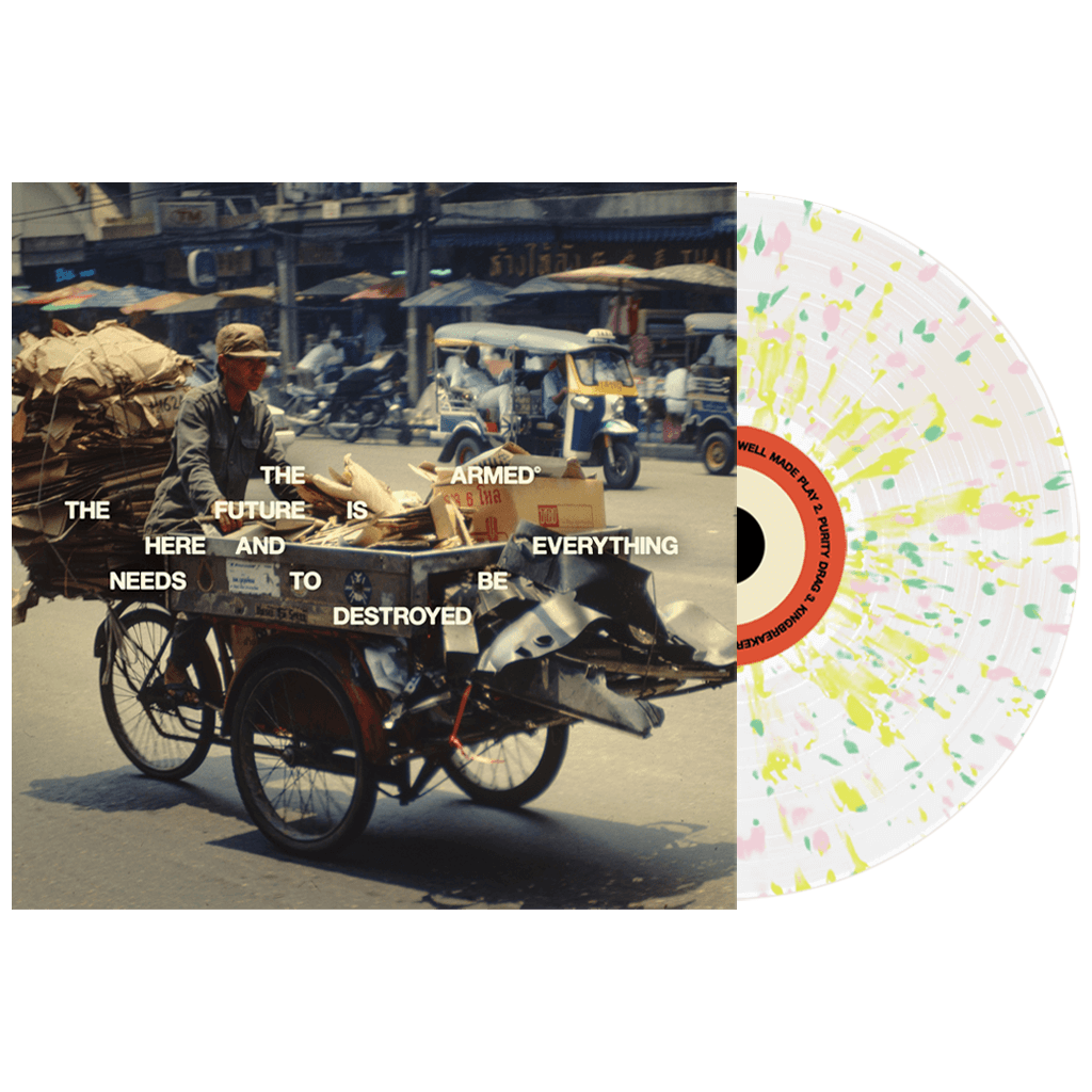 The Future Is Here And Everything Needs To Be Destroyed - 12" Cloudy Clear w/ Yellow/Pink/Green Splatter Vinyl