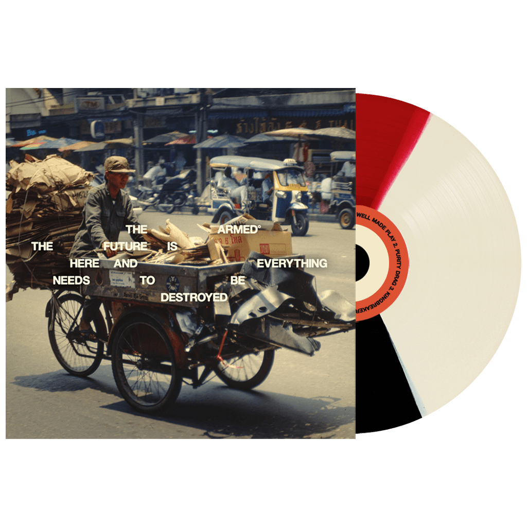 The Future Is Here And Everything Needs To Be Destroyed - 12" White, Red & Black Tri-Color Wedge Vinyl