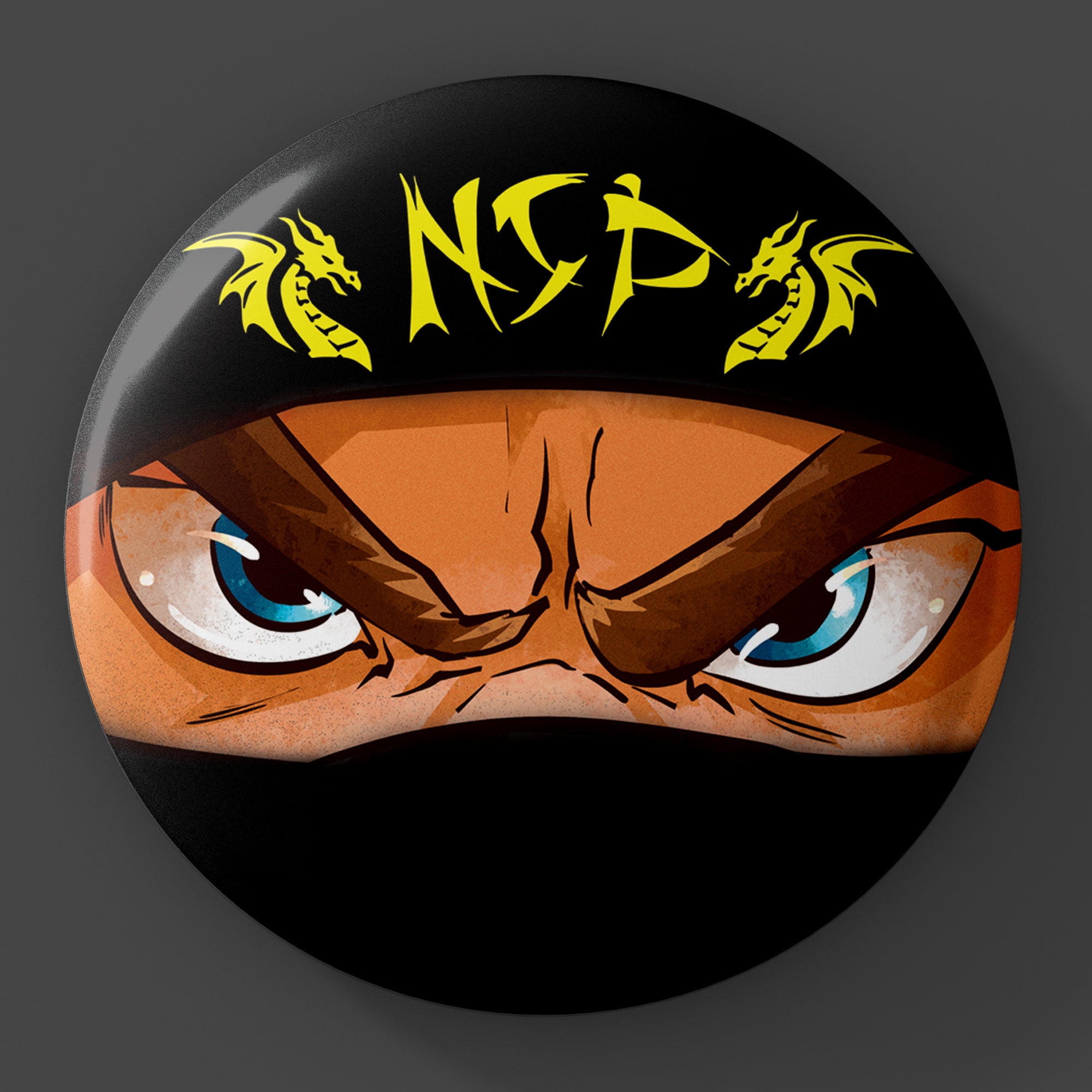 Ninja Brian 3-Inch Button