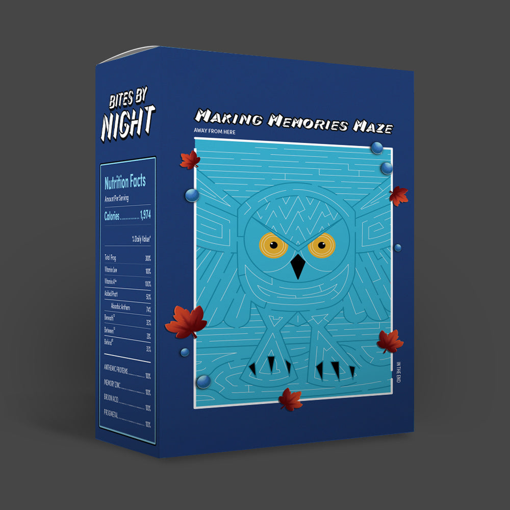 Bites By Night Decorative Cereal Box