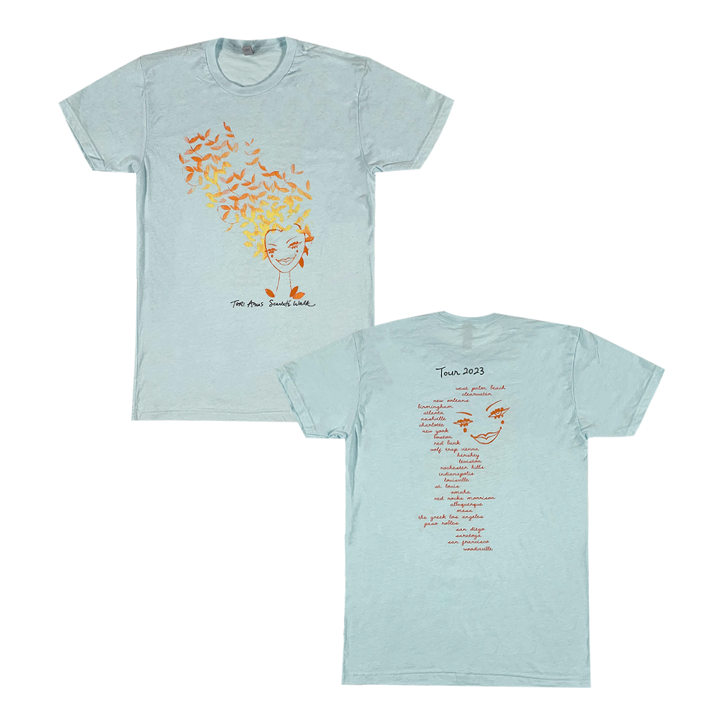 Scarlet's Walk Leaves Blue T-Shirt