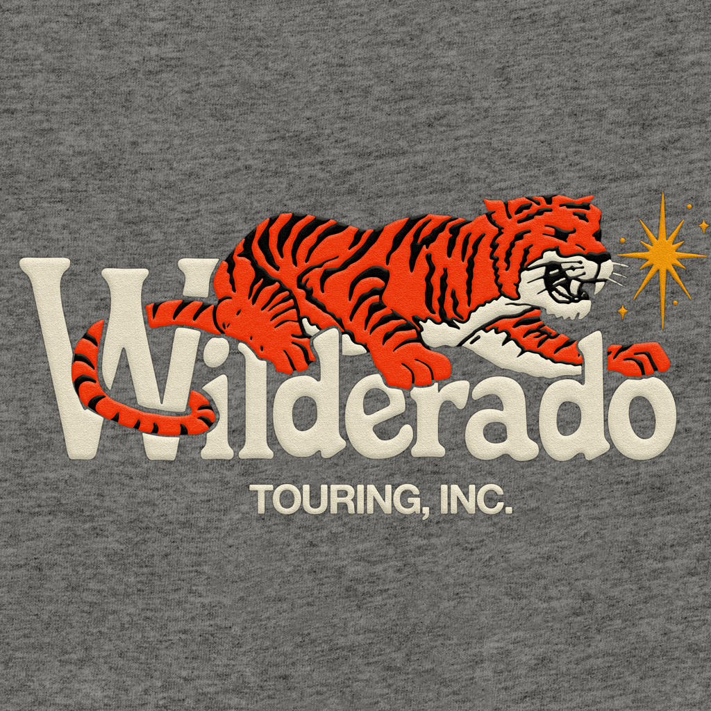 Touring Tiger Vintage Coal T-Shirt