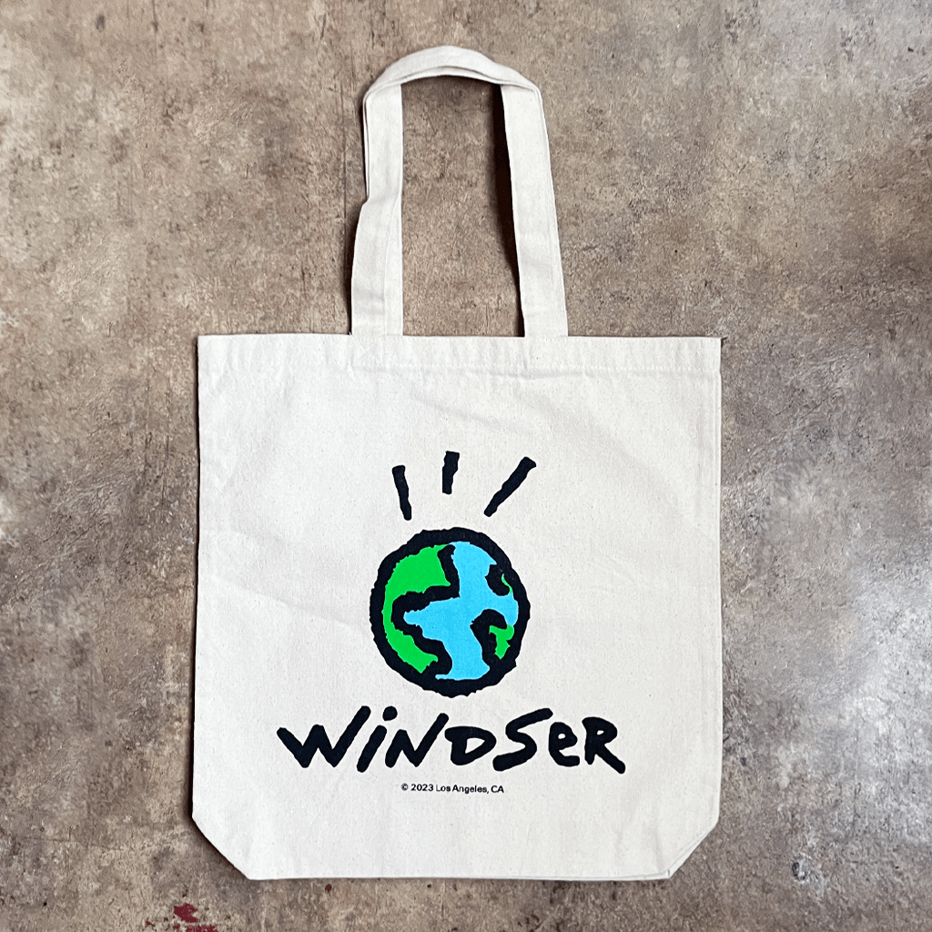 Globe Natural Tote Bag