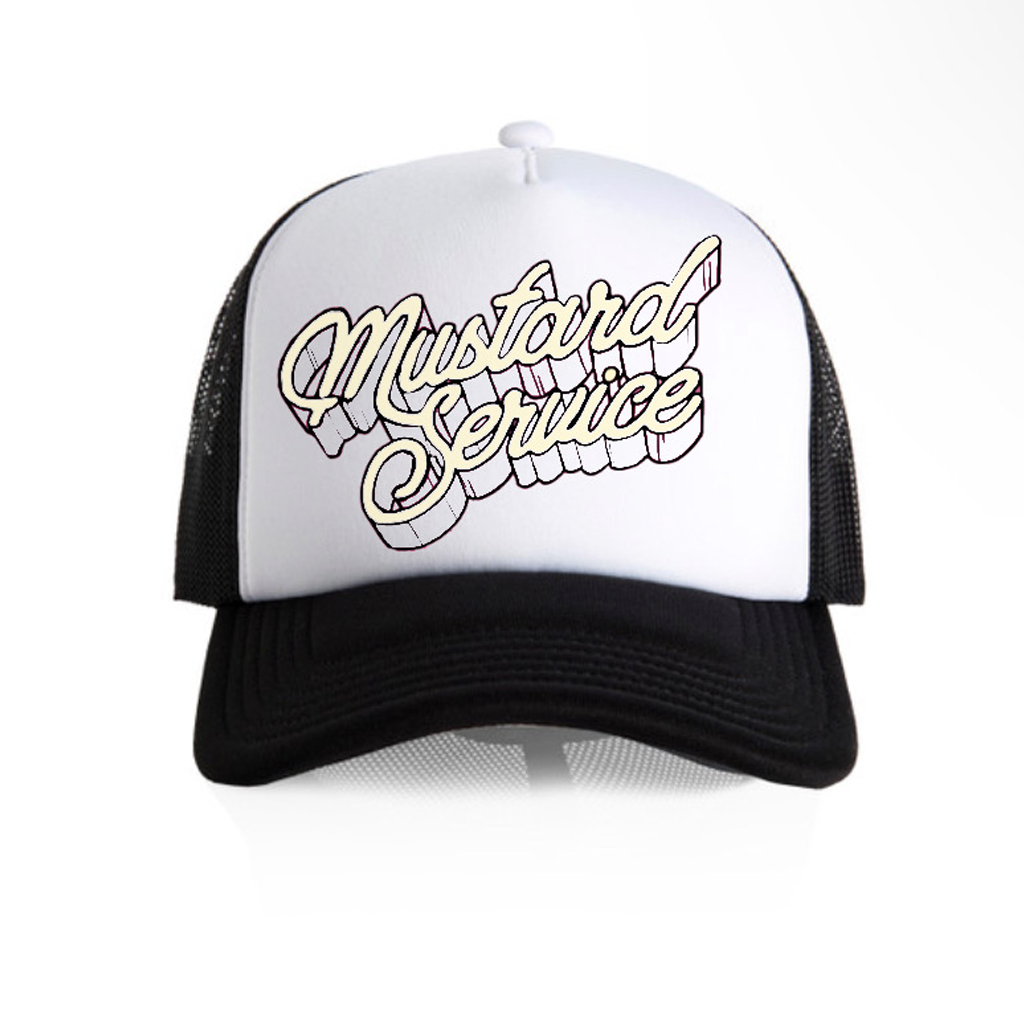 Mustard Service Logo Black & White Hat