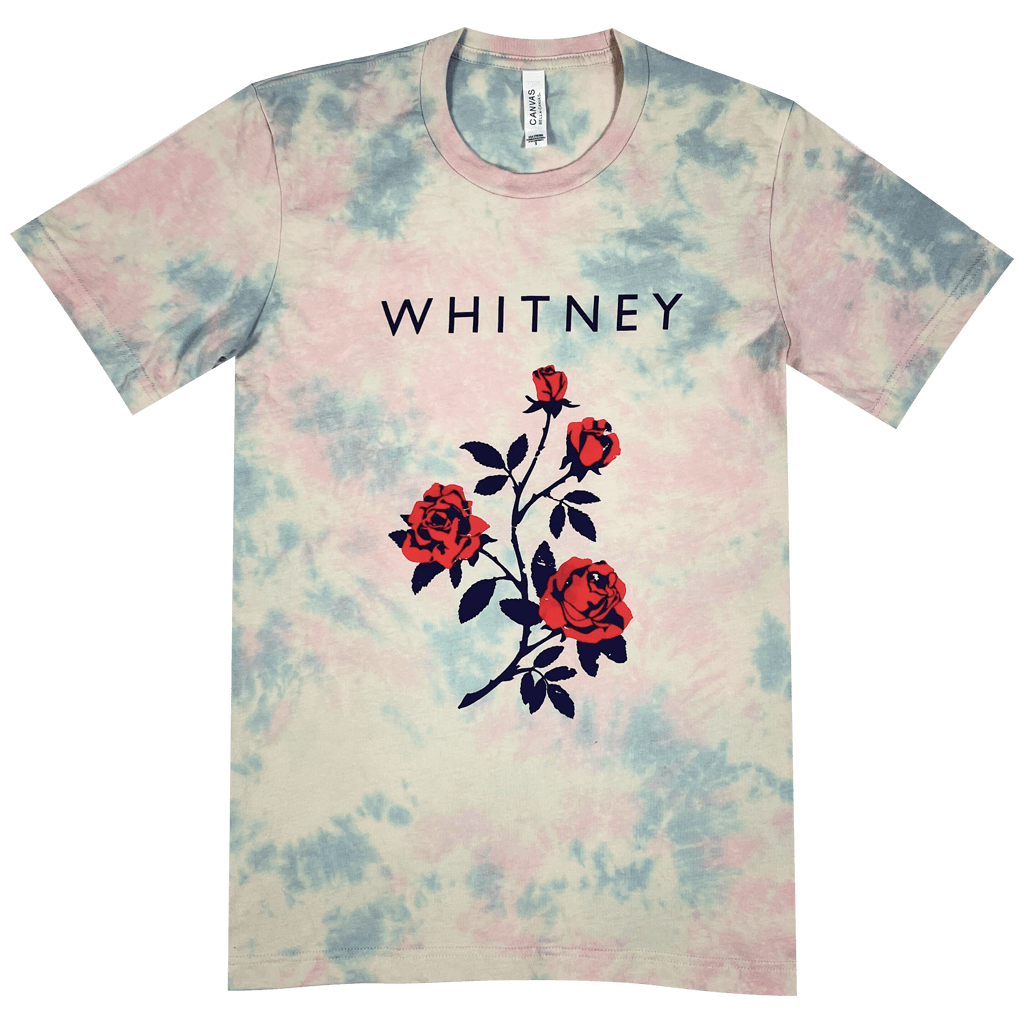 Red Rose Tie Dye Cream T-Shirt