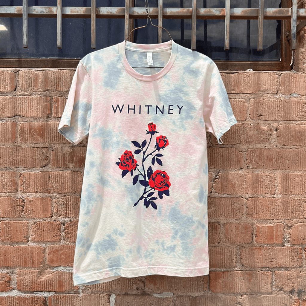 Red Rose Tie Dye Cream T-Shirt