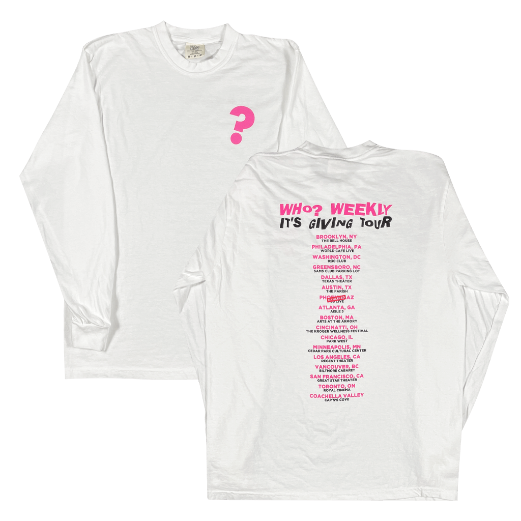 Who? Live Official Tour White Long Sleeve