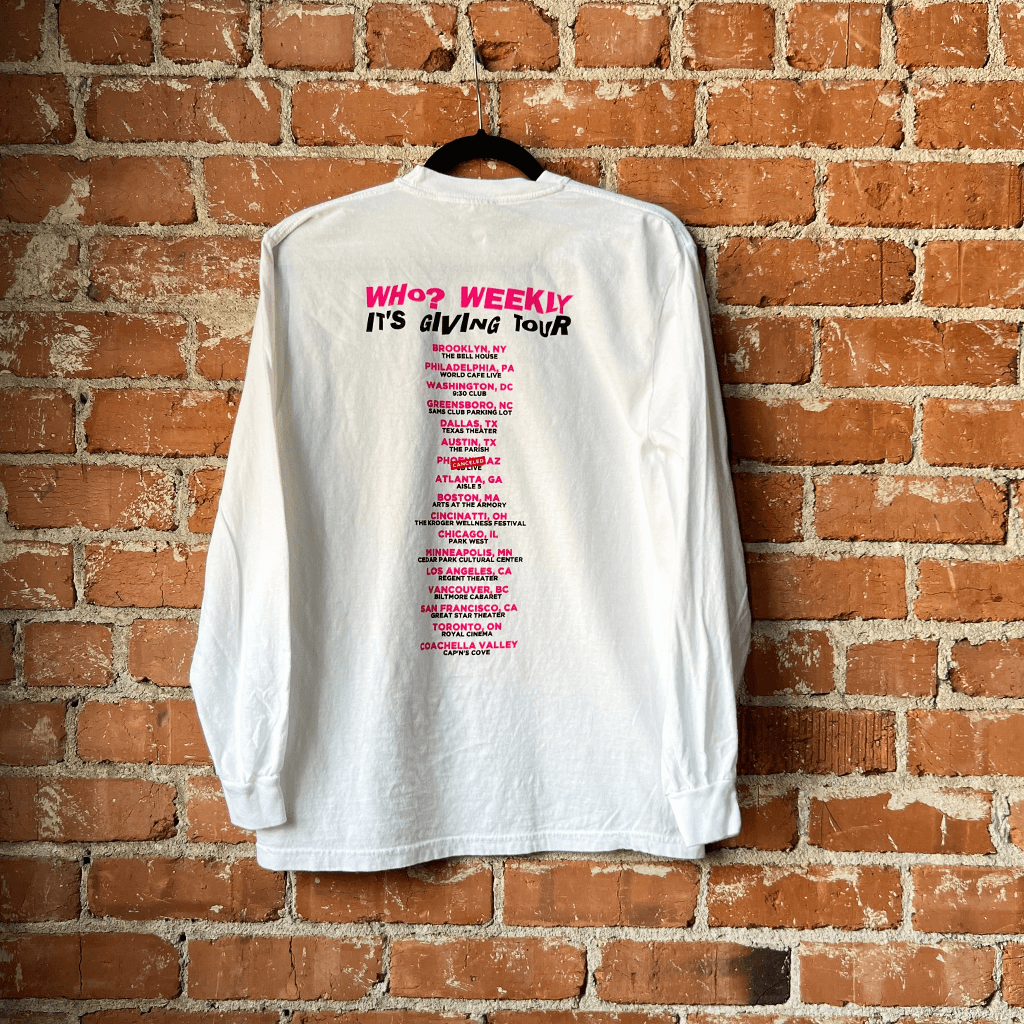 Who? Live Official Tour White Long Sleeve