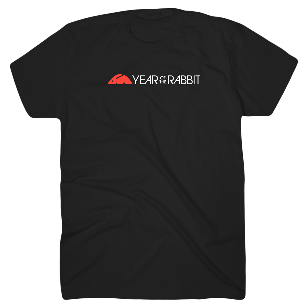 Year Of The Rabbit Black Youth T-Shirt