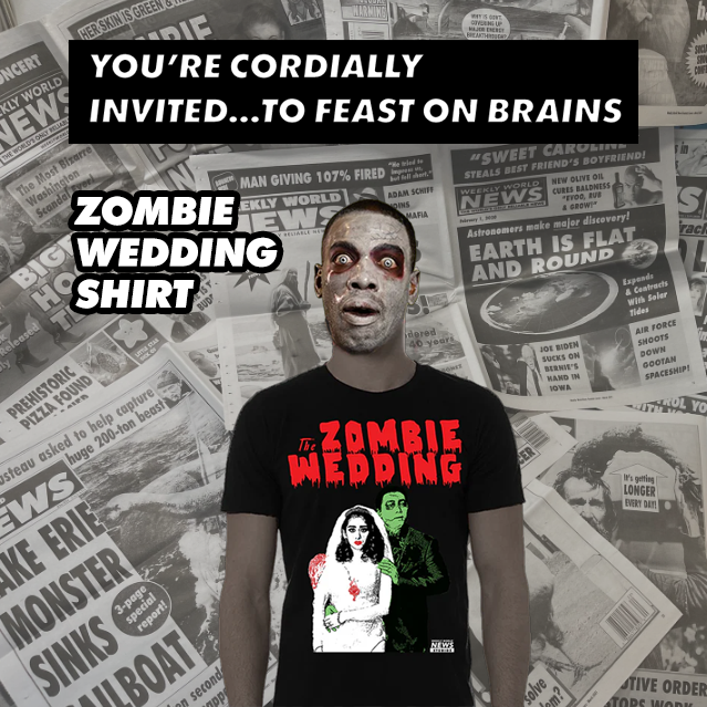 The Zombie Wedding Bride and Groom Shirt