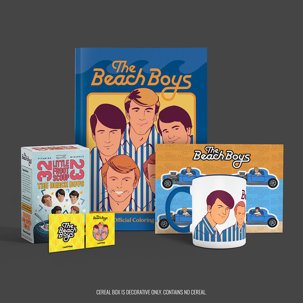 All Summer Long Bundle (Ltd Edition): The Beach Boys Official Coloring Book + Decorative Cereal Box + Enamel Pins + Enamel Mug + Sticker Sheet