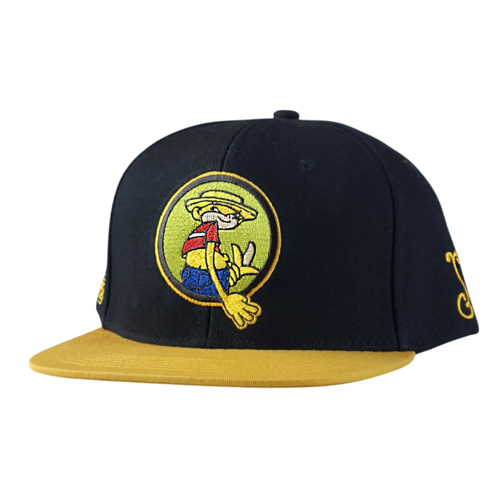 Johnny Chimpo Black Snapback Hat