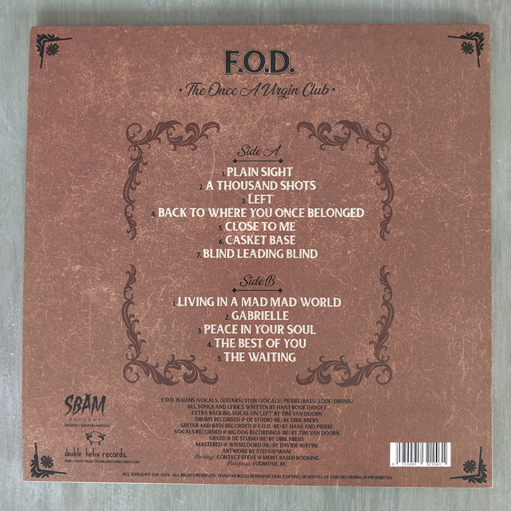 F.O.D. - The Once A Virgin Club – 12” LP