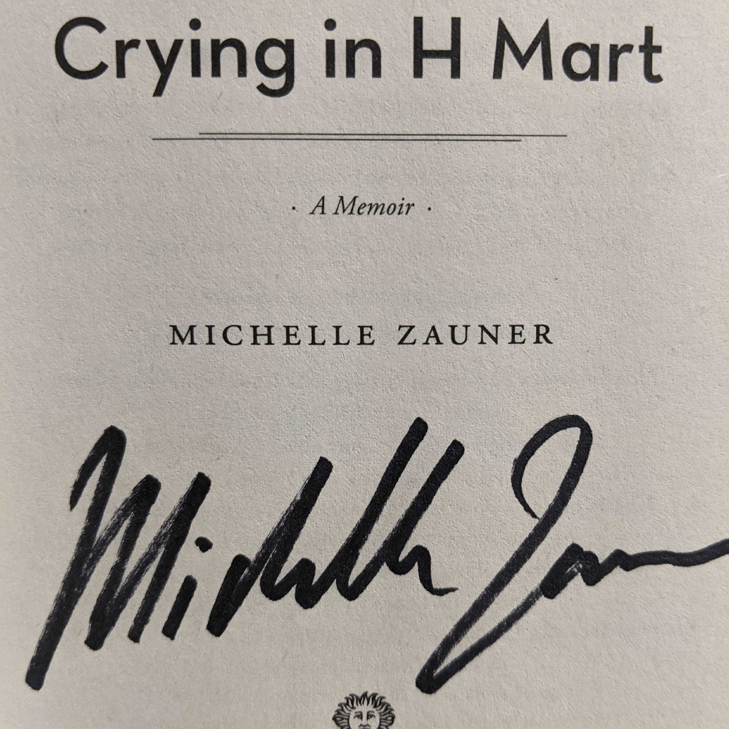 Signed Crying In H-Mart Paperback Book