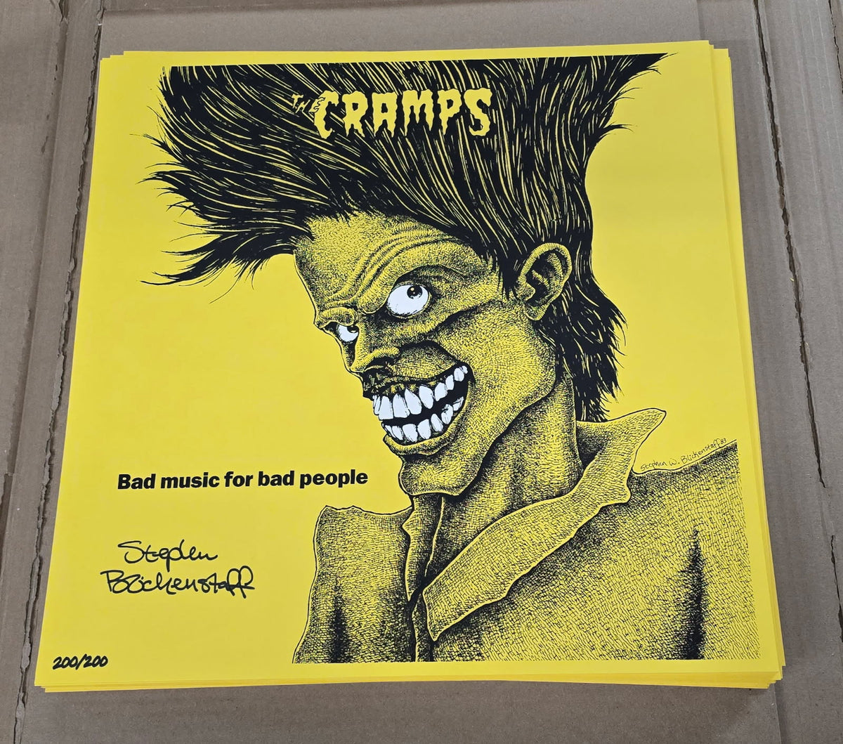 Bad Music For Bad People - limited edition silkscreen poster