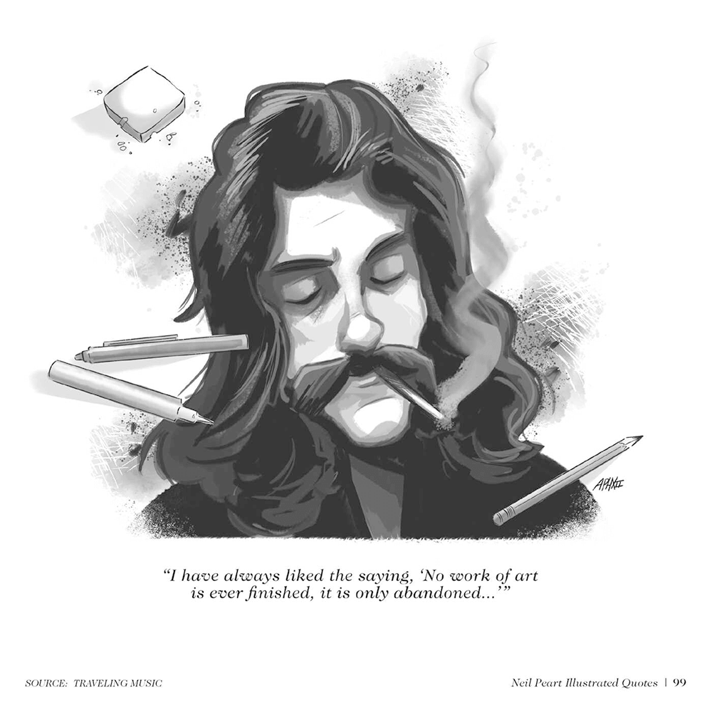 Neil Peart: The Illustrated Quotes book