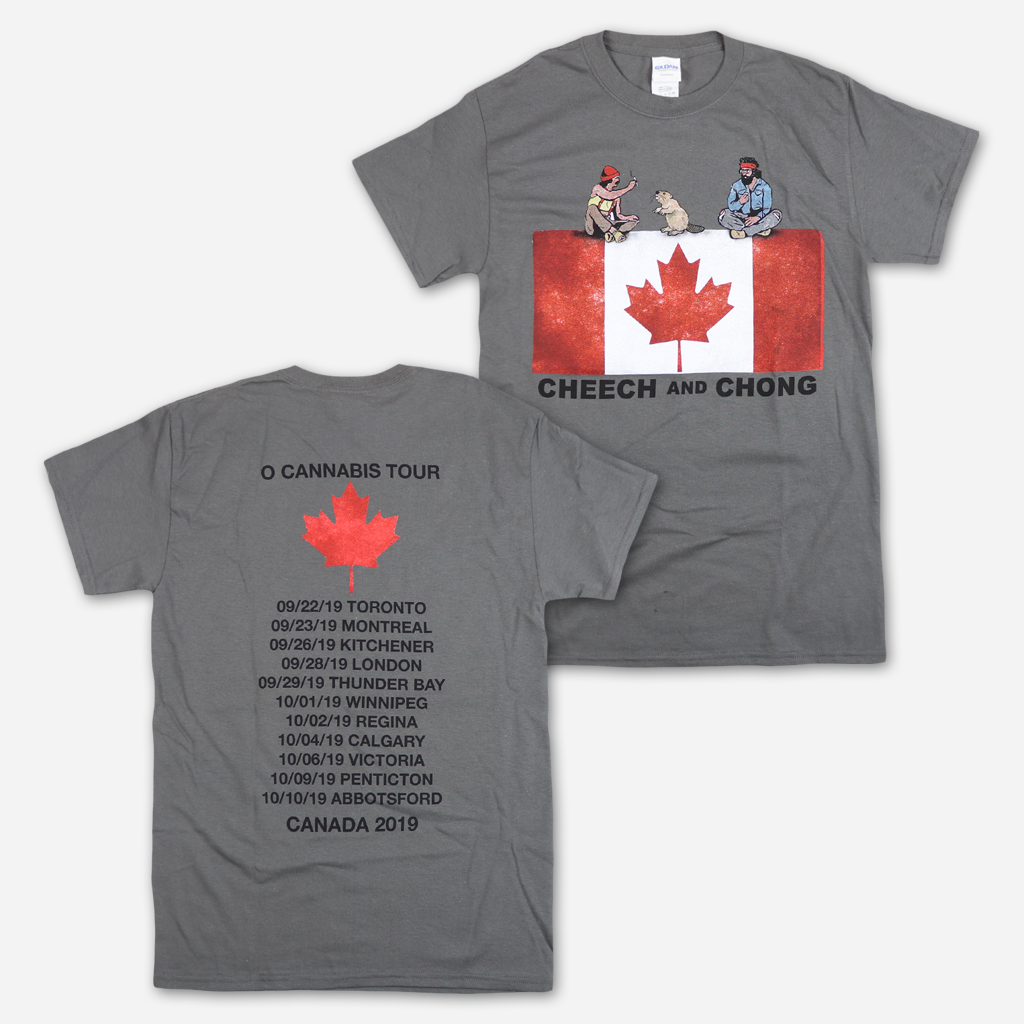 Canada Tour 2019 Smoking Beaver Charcoal T-Shirt