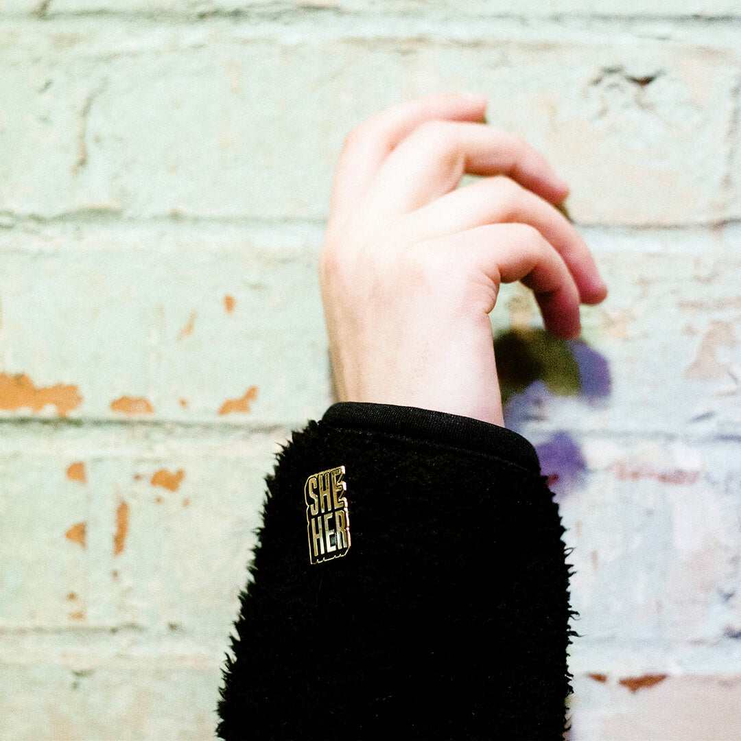 She/Her Pronoun Pin