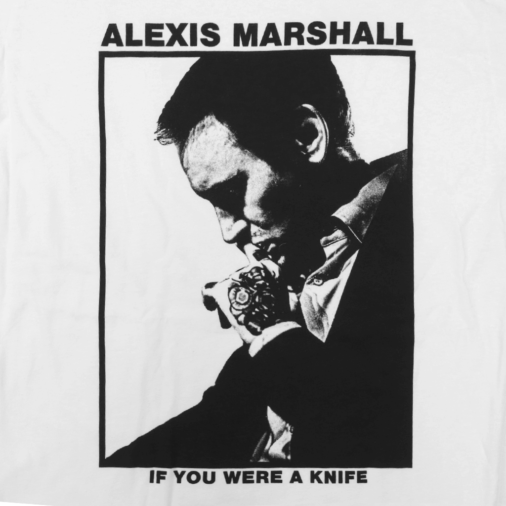 "Knife" Alexis Marshall Trilogy White T-Shirt