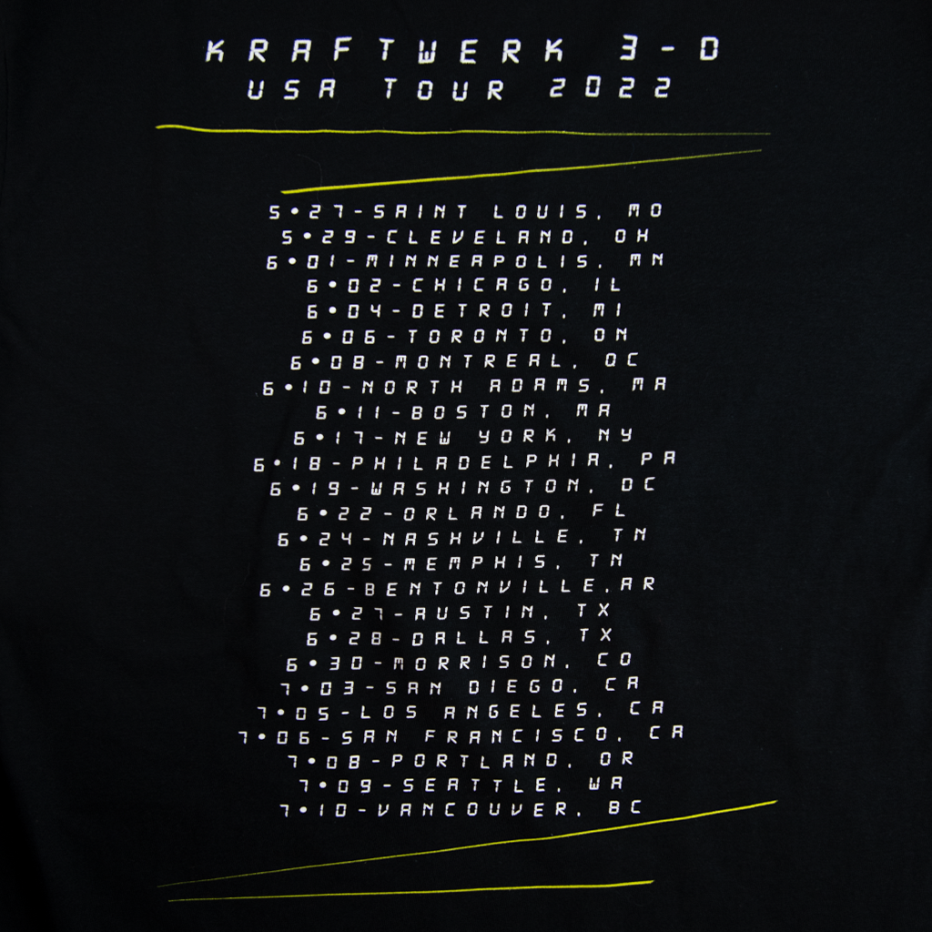 3-D USA Tour 2022 Black T-Shirt